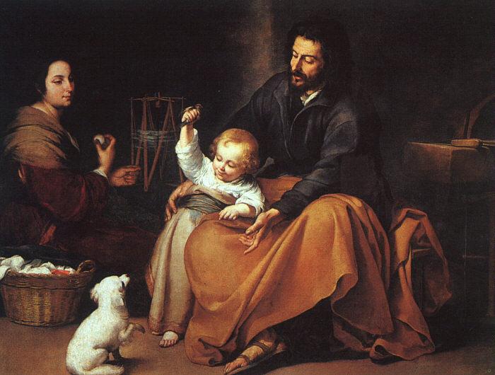 Bartolome Esteban Murillo The Holy Family  dfffg oil painting picture